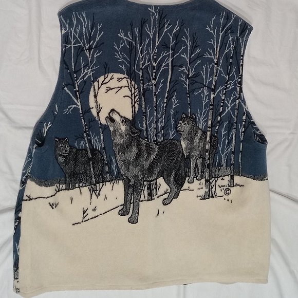 Jackets & Blazers - Vest Women's Fuzzy Warm Material 3 Front Buttons XXL with Nice Visual Display